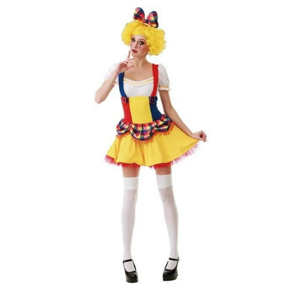 Boo! Inc. Cutie Clown Women's Halloween Costume Sexy Harlequin Circus Dress L